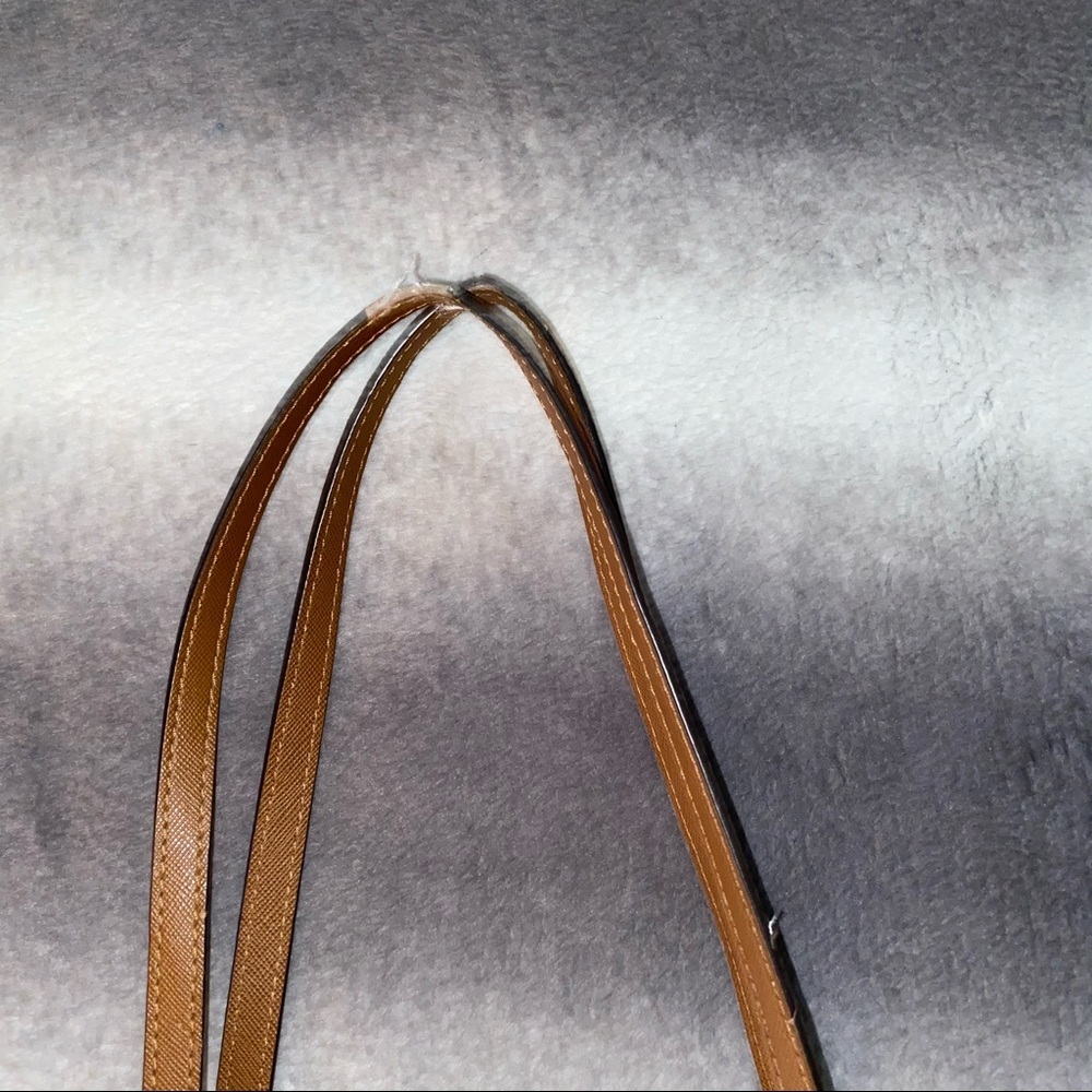 Michael Kors Kempton Golden Yellow Pocket Nylon Leather Trim Bag - Picture 8 of 14